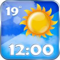 Погода и часы виджет