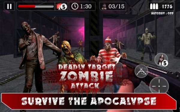 Mematikn Atack:Serangan Zombie screenshot 2