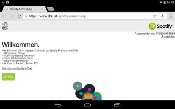 3 & Spotify screenshot 2