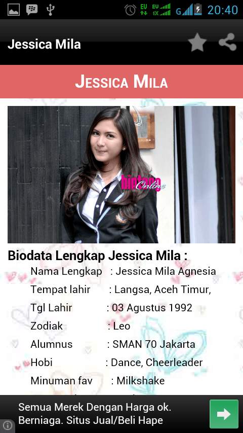 Biodata Pemain GGS 1 تصوير الشاشة