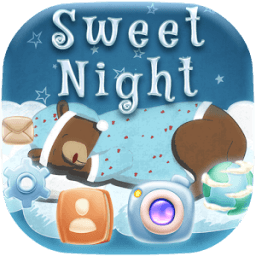 Sweet Night CM Launcher Theme أيقونة
