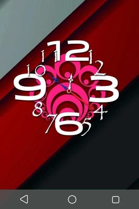 L Material Design Clock LiveWP screenshot 1