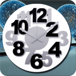3D Clock Live Wallpaper आइकन