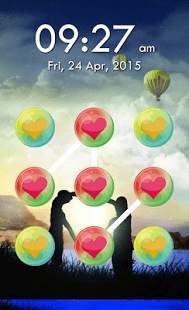 Heart Pattern Lock Screen screenshot 3