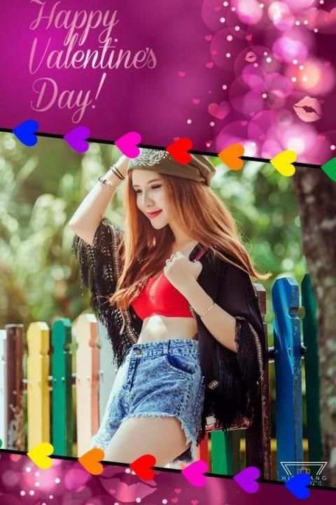 Valentine Day Photo Frames स्क्रीनशॉट 6