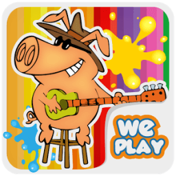 Pig Games Kids Coloring иконка