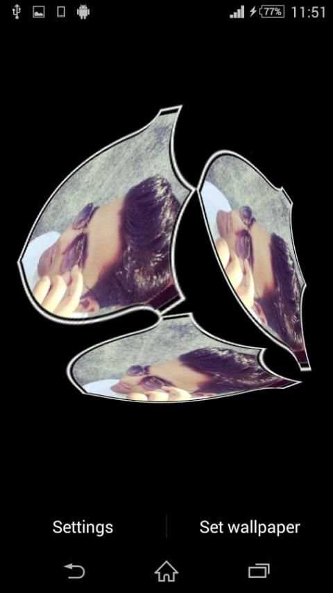 3D Photo Cube Live Wallpaper screenshot 1