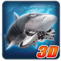 Ancient Shark Megalodon 3D icon