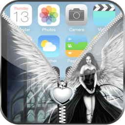 ikon Angel Zipper Lock Screen