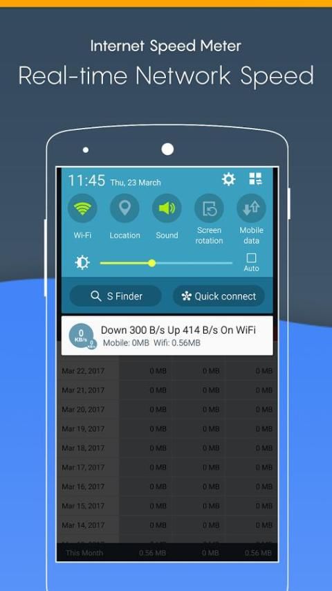 Internet Speed Meter Real-time screenshot 1