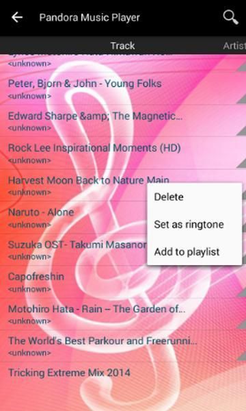 Pandora Music Player 3 تصوير الشاشة