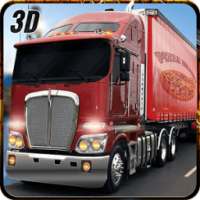 City Pizza Truck Delivery Guy