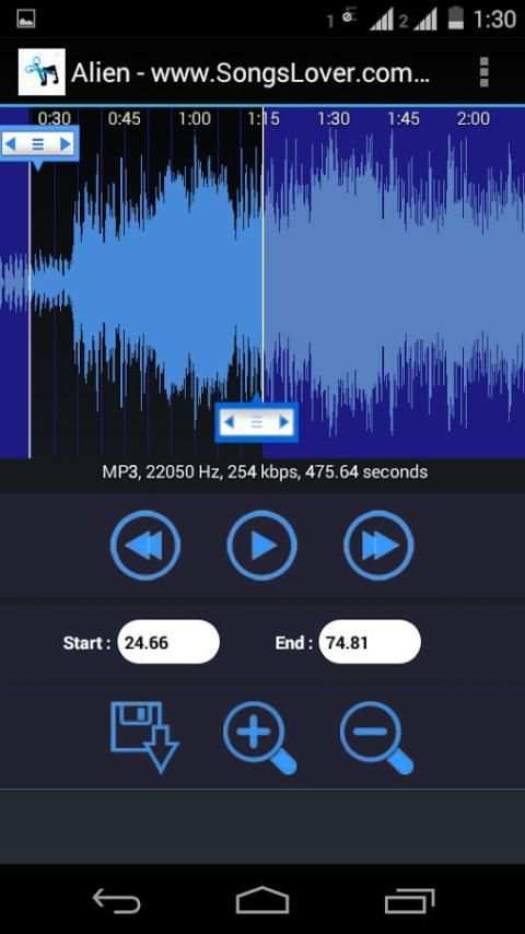 Mp3 Cutter and Ringtone Maker 3 تصوير الشاشة
