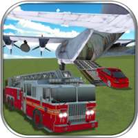 Firefighter Car Transporter 3D