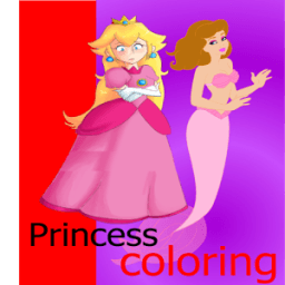 princess coloring иконка