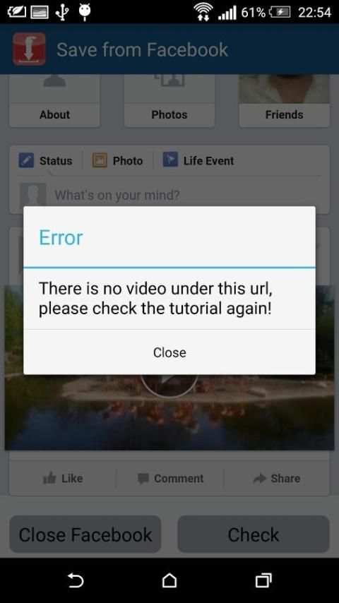 Save Video from Facebook (c) screenshot 1