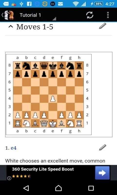 Chess Tutorials 1 تصوير الشاشة
