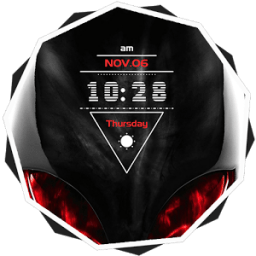 ikon Dark red alien theme