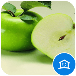 Crisp green apple theme आइकन