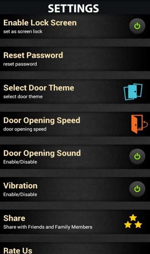 Open Door Lock Screen screenshot 2