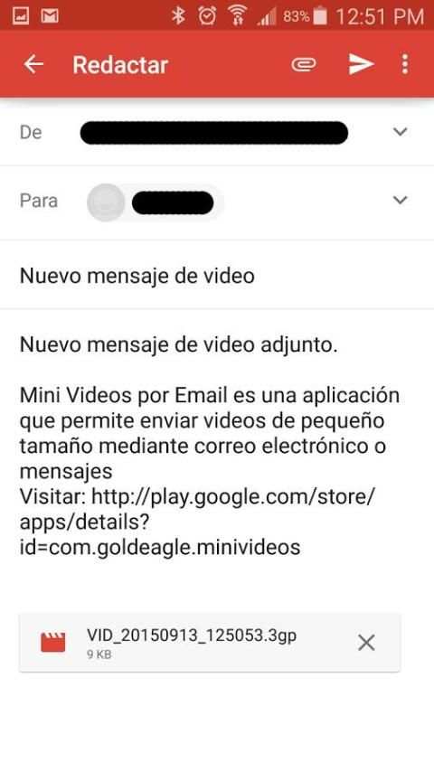 Mini Videos por Email (Cuba) скриншот 2