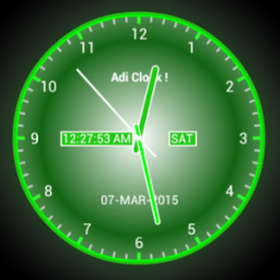 Adi AnalogClock Live Wallpaper आइकन