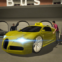 3D City Taxi Driving Mania أيقونة