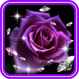 Розы и Бриллианты живые обои иконка