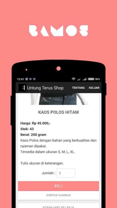 BAMOS - Bikin Apk Online Shop screenshot 4