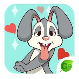 GO Keyboard Sticker Bunny