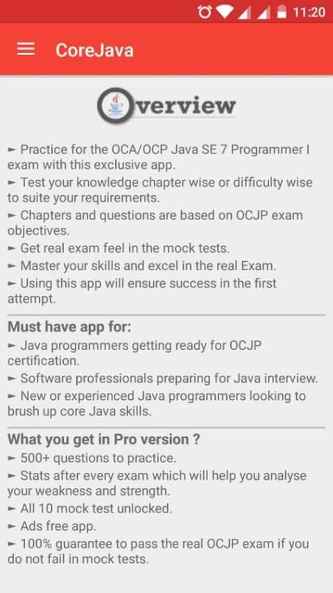 Core Java स्क्रीनशॉट 1