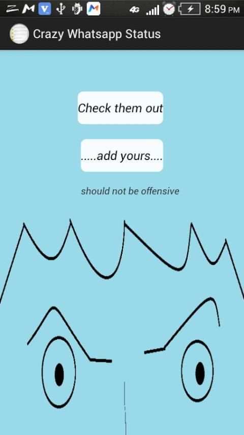 Crazy Whatsapp Status screenshot 1
