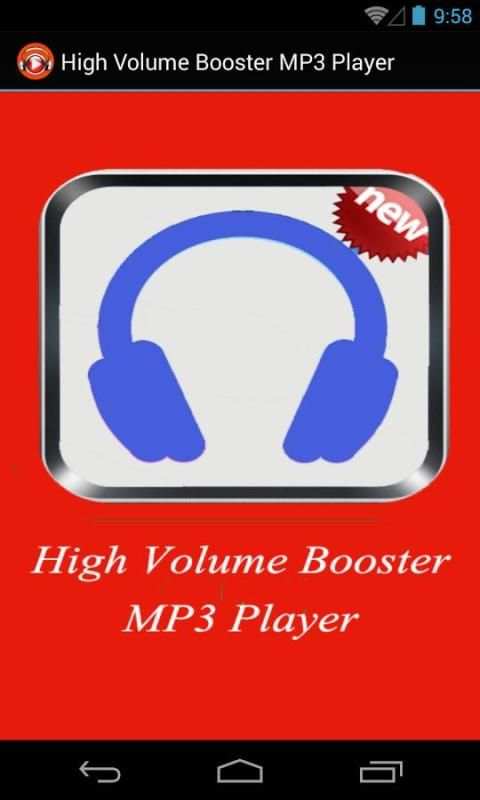 High Volume Booster MP3 Player screenshot 5