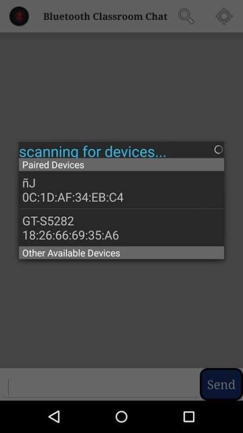 Bluetooth Chat स्क्रीनशॉट 8