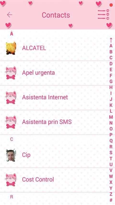 Tema SMS Hello Cutie screenshot 4