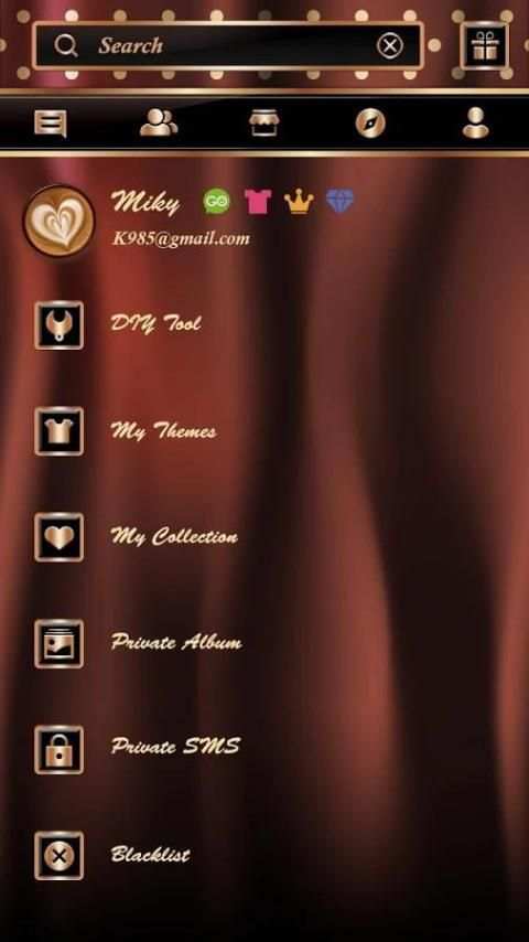 (FREE)GO SMS LOVE COFFEE THEME screenshot 1