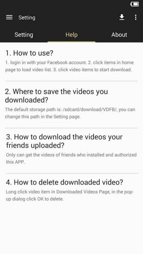 VDFB-download Facebook video screenshot 4