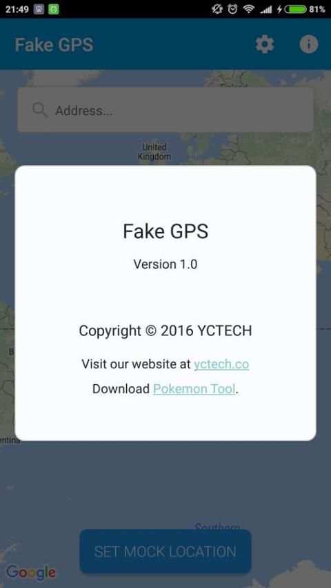 Fake GPS screenshot 3