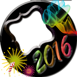 Color NewYear 2016 Photo Frame أيقونة