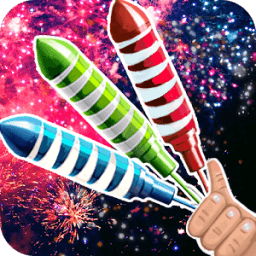 ikon New Year 3d kembang api