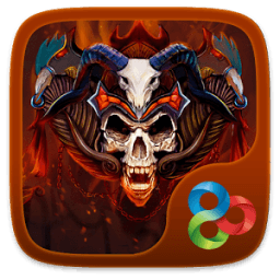 Flame Skull GO Launcher Theme أيقونة