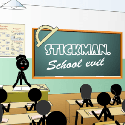 ikon Stickman School Evil