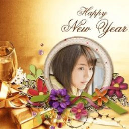 Happy New Year Photoframe LWP أيقونة