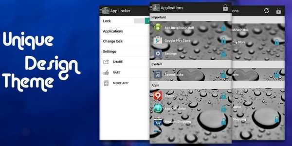 App Locker Water Theme screenshot 5