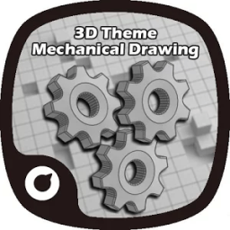 3D Mechanical Drawing Theme أيقونة