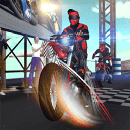 Bike traffic rider 3D icon