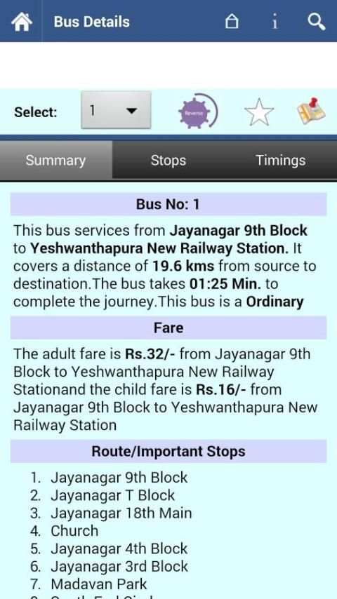 Bangalore BMTC Info स्क्रीनशॉट 7