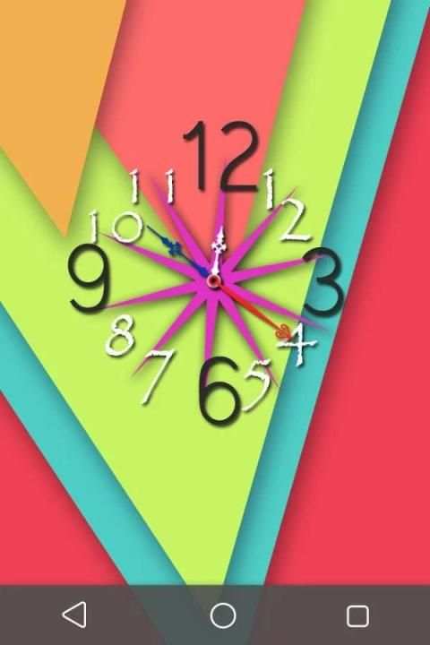 L Material Design Clock LiveWP screenshot 4