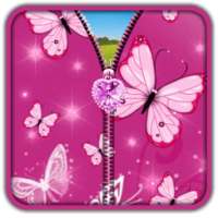 Pink Butterfly Zipper UnLock