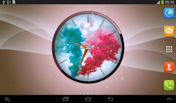 Colorful Smoke Clock LWP screenshot 4